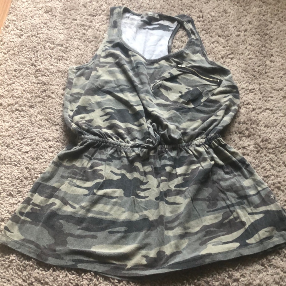 Camo poolside cotton tank